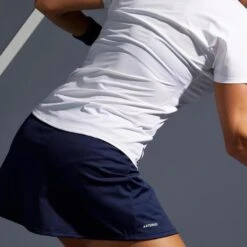 Artengo JUPE DE TENNIS FEMME SK SOFT 500 MARINE -Balle Jeux Vêtements Magasin jupe de tennis femme sk soft 500 marine 4