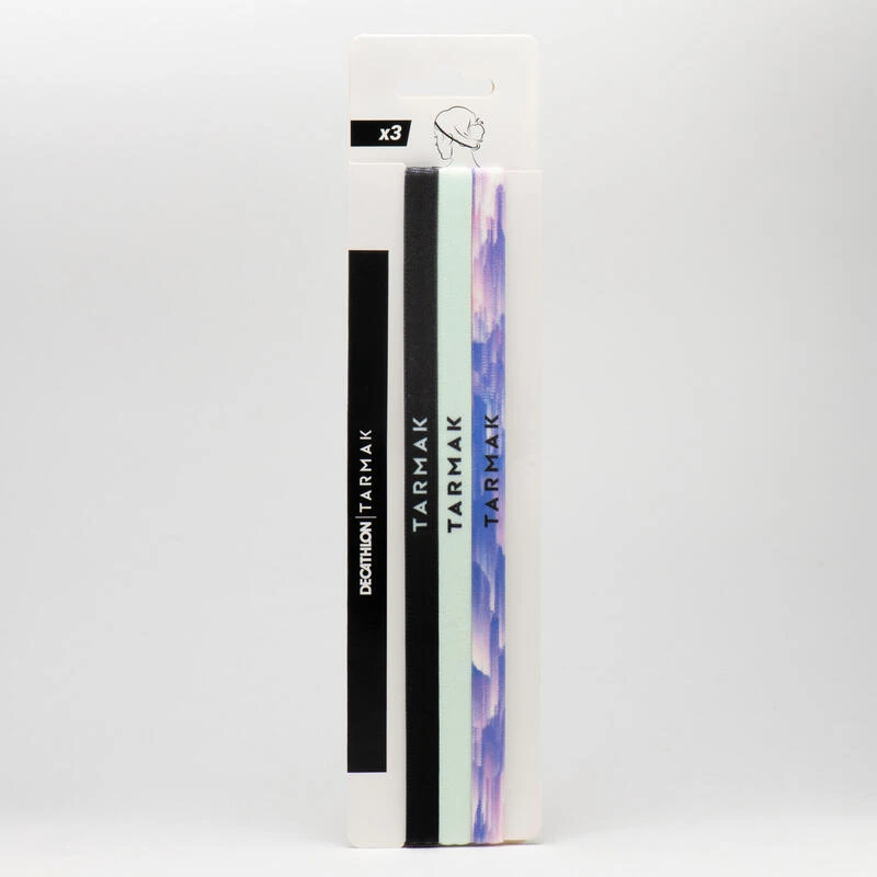 LOT BANDEAUX CHEVEUX DE BASKETBALL FEMME NOIR MENTHE VIOLET 4 LOT BANDEAUX CHEVEUX DE BASKETBALL FEMME NOIR MENTHE VIOLET – Image 4