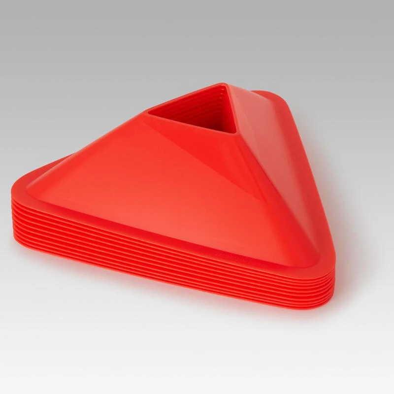 Kipsta Lot De 10 Coupelles D'entrainement De Football Essential Orange 2 Kipsta Lot De 10 Coupelles D'entrainement De Football Essential Orange – Image 2