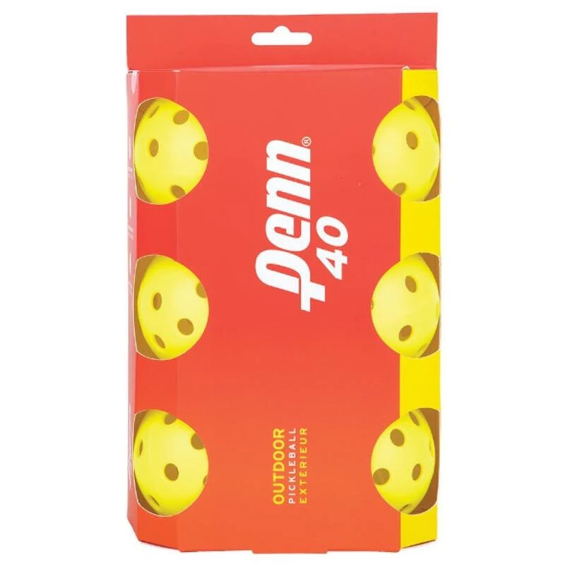 Lot De 6 Balles De Pickleball Head Penn 40 Outdoor 1 Lot De 6 Balles De Pickleball Head Penn 40 Outdoor