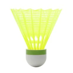 Lot De 6 Volants De Badminton En Plastique PSC 100 Medium - Jaune -Balle Jeux Vêtements Magasin lot de 6 volants de badminton en plastique psc 100 medium jaune 8