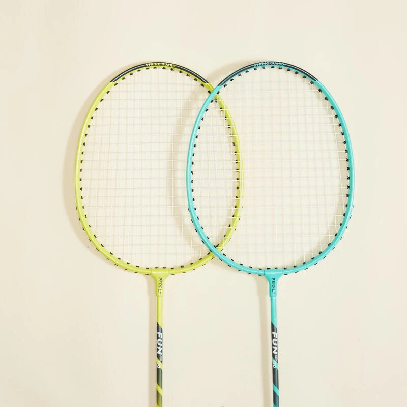 Lot De Raquettes De Badminton Pour Adulte Fun BR130 - Turquoise/Vert Citron 3 Lot De Raquettes De Badminton Pour Adulte Fun BR130 - Turquoise/Vert Citron – Image 3