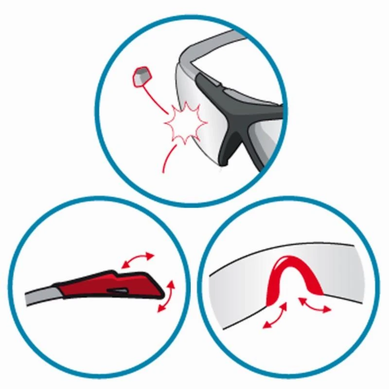 LUNETTES DE SQUASH ADULTE SA GLASSES NOIR 7 LUNETTES DE SQUASH ADULTE SA GLASSES NOIR – Image 7