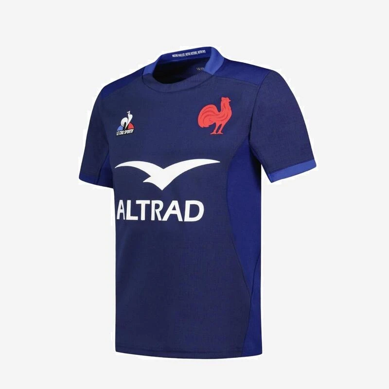 Le Coq Sportif Maillot De Rugby XV De France Junior - Replica FFR 2023/2024 2 Le Coq Sportif Maillot De Rugby XV De France Junior - Replica FFR 2023/2024 – Image 2