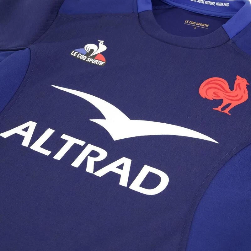 Le Coq Sportif Maillot De Rugby XV De France Junior - Replica FFR 2023/2024 3 Le Coq Sportif Maillot De Rugby XV De France Junior - Replica FFR 2023/2024 – Image 3