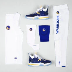 Molletière De Maintien Gauche/droite Adulte NBA Warriors - Soft 300 Bleu -Balle Jeux Vêtements Magasin molletiere de maintien gauchedroite adulte nba warriors soft 300 bleu 5