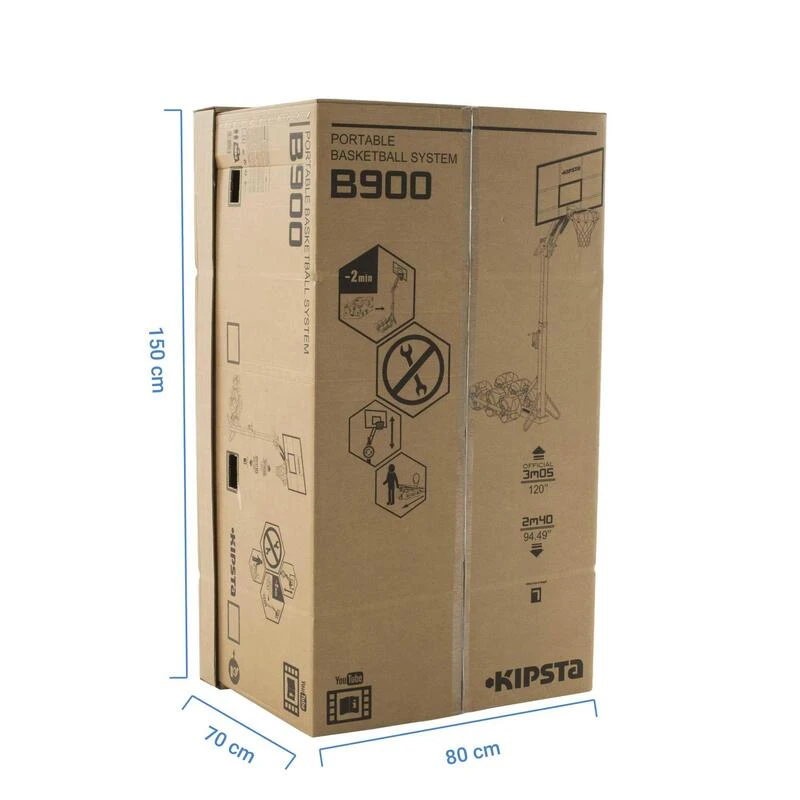 Panier De Basket Enfant/adulte B900. 2,40m à 3,05m. Se Règle Et Se Range En 2mn. 3 Panier De Basket Enfant/adulte B900. 2,40m à 3,05m. Se Règle Et Se Range En 2mn. – Image 3