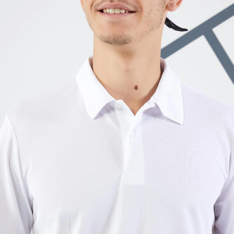 Artengo Polo De Tennis Manches Courtes Homme - Essential Blanc 4 Artengo Polo De Tennis Manches Courtes Homme - Essential Blanc – Image 4