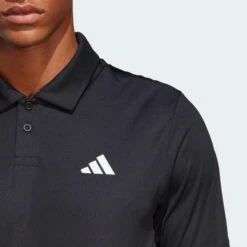 POLO TENNIS MANCHES COURTES HOMME - ADIDAS POLO CLUB NOIR -Balle Jeux Vêtements Magasin polo tennis manches courtes homme adidas polo club noir 2
