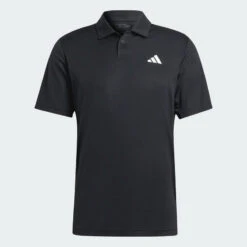 POLO TENNIS MANCHES COURTES HOMME - ADIDAS POLO CLUB NOIR -Balle Jeux Vêtements Magasin polo tennis manches courtes homme adidas polo club noir 5