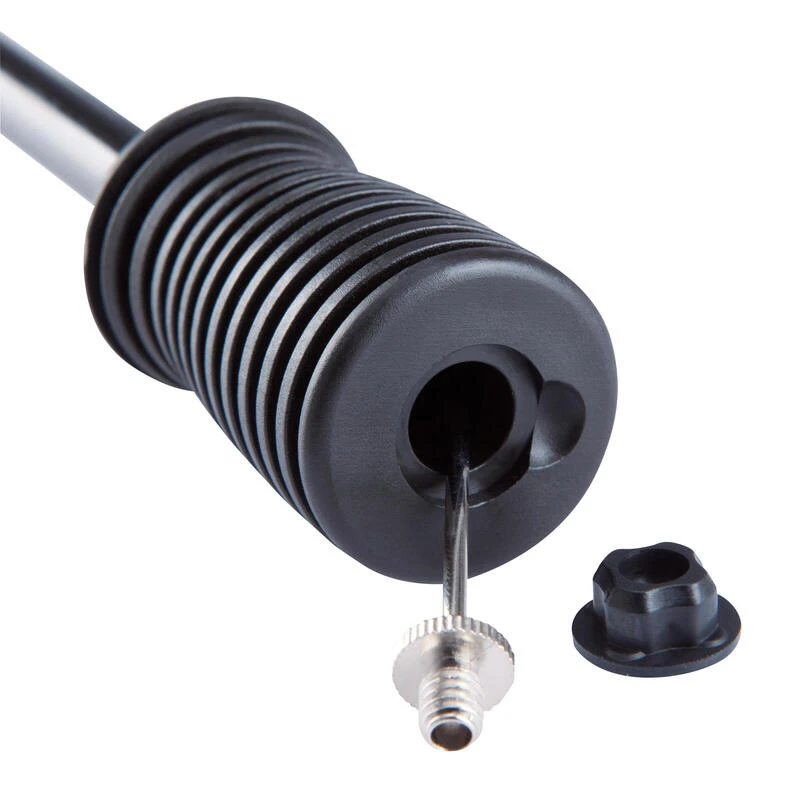 Kipsta Pompe Manomètre Double Action Noire Avec Flexible 4 Kipsta Pompe Manomètre Double Action Noire Avec Flexible – Image 4