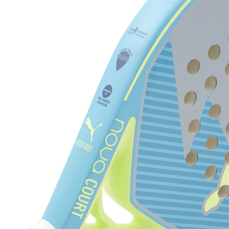 Raquette De Padel NOVA Court PUMA Glacial Gray Luminous Blue Fizzy Apple Yellow 2 Raquette De Padel NOVA Court PUMA Glacial Gray Luminous Blue Fizzy Apple Yellow – Image 2
