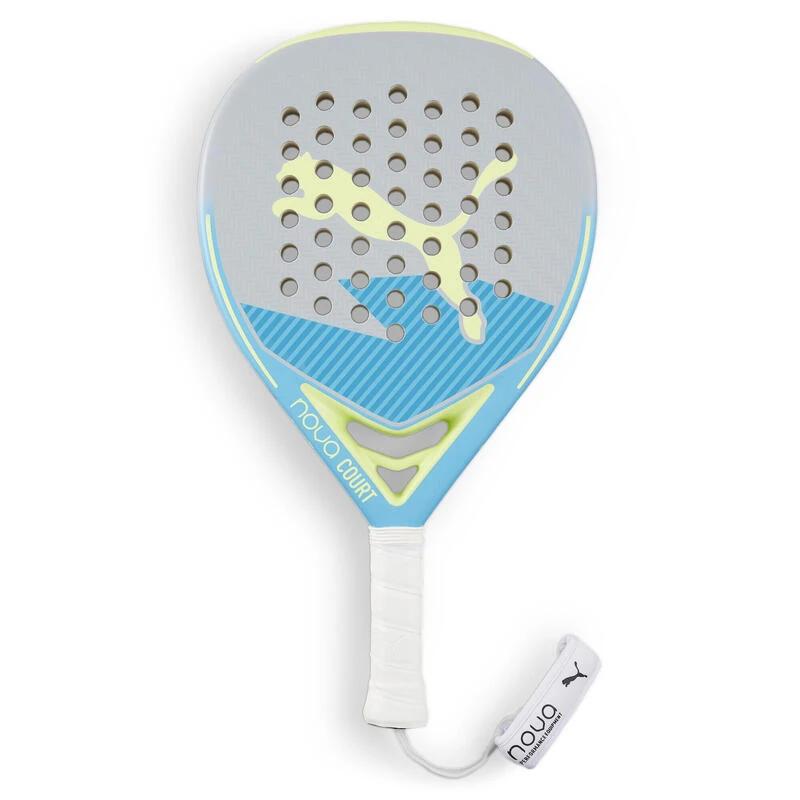 Raquette De Padel NOVA Court PUMA Glacial Gray Luminous Blue Fizzy Apple Yellow 1 Raquette De Padel NOVA Court PUMA Glacial Gray Luminous Blue Fizzy Apple Yellow