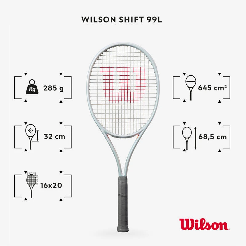 Raquette De Tennis Adulte - Wilson SHIFT 99L V1 285g Non Cordée 2 Raquette De Tennis Adulte - Wilson SHIFT 99L V1 285g Non Cordée – Image 2