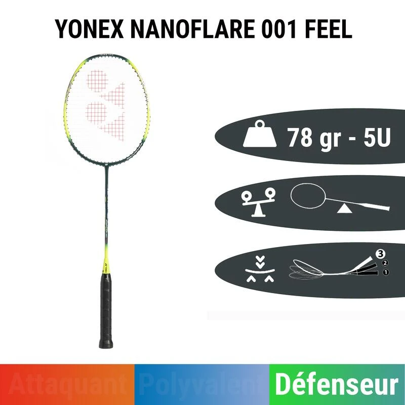 Raquette Yonex Nanoflare 001 FEEL Green 2 Raquette Yonex Nanoflare 001 FEEL Green – Image 2