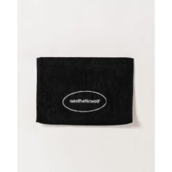 Serviette De Sport Fitness Coton Noir - Aestheticwolf® - 35x75cm -Balle Jeux Vêtements Magasin serviette de sport fitness coton noir aestheticwolf 35x75cm 2