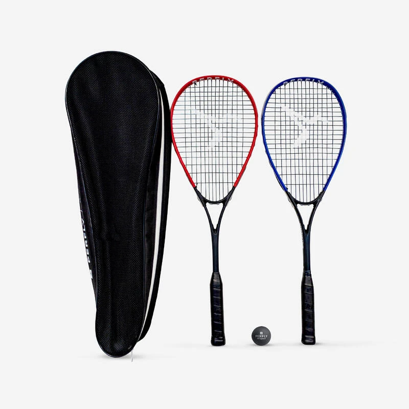 SET DE RAQUETTES DE SQUASH WALLBREAKER 165 CLUB (2 Raquette/1 Balle Point Rouge) 1 SET DE RAQUETTES DE SQUASH WALLBREAKER 165 CLUB (2 Raquette/1 Balle Point Rouge)