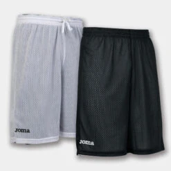 Short Basket-ball Garçon Joma Rookie Noir Blanc