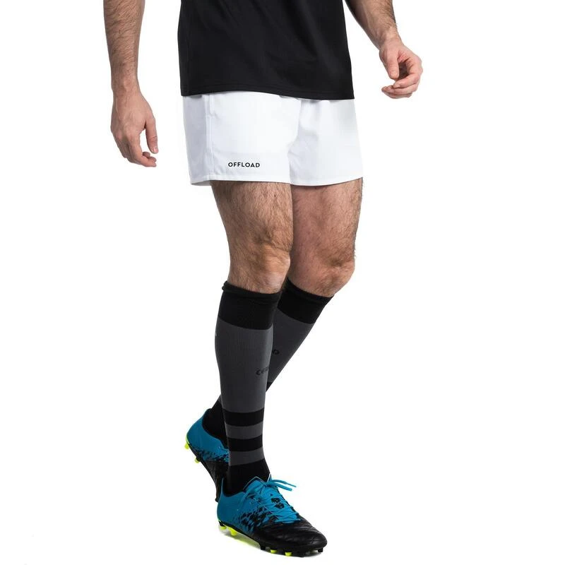 SHORT CLUB RUGBY SANS POCHE R100 Adulte Blanc 4 SHORT CLUB RUGBY SANS POCHE R100 Adulte Blanc – Image 4