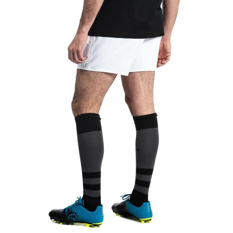 SHORT CLUB RUGBY SANS POCHE R100 Adulte Blanc 5 SHORT CLUB RUGBY SANS POCHE R100 Adulte Blanc – Image 5