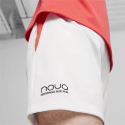 Short De Padel Individual PUMA White Active Red -Balle Jeux Vêtements Magasin short de padel individual puma white active red 3