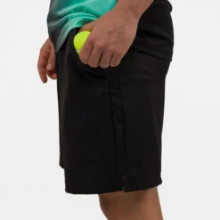 Short De Padel Respirant Homme - 500 Noir -Balle Jeux Vêtements Magasin short de padel respirant homme 500 noir 2