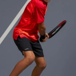 Artengo Short De Tennis Garcon - TSH500 Noir -Balle Jeux Vêtements Magasin short de tennis garcon tsh500 noir 3