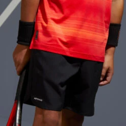Artengo Short De Tennis Garcon - TSH500 Noir -Balle Jeux Vêtements Magasin short de tennis garcon tsh500 noir 5