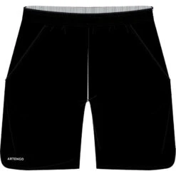 Artengo Short De Tennis Garcon - TSH500 Noir -Balle Jeux Vêtements Magasin short de tennis garcon tsh500 noir 9