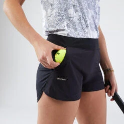 Artengo Short Tennis Dry Soft à Poche Femme - Dry 500 Noir 8 Artengo Short Tennis Dry Soft à Poche Femme - Dry 500 Noir -Balle Jeux Vêtements Magasin short tennis dry soft a poche femme dry 500 noir 2