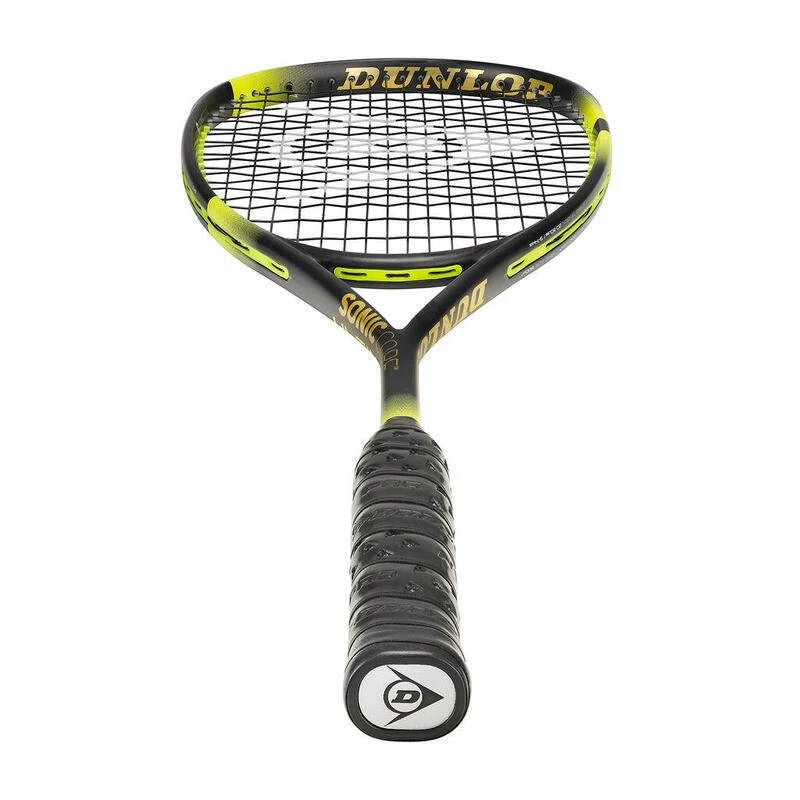 Dunlop Sonic Core Ultimate 132 (2022) Adulte Raquette De Squash - Noir/Jaune/Or 4 Dunlop Sonic Core Ultimate 132 (2022) Adulte Raquette De Squash - Noir/Jaune/Or – Image 4