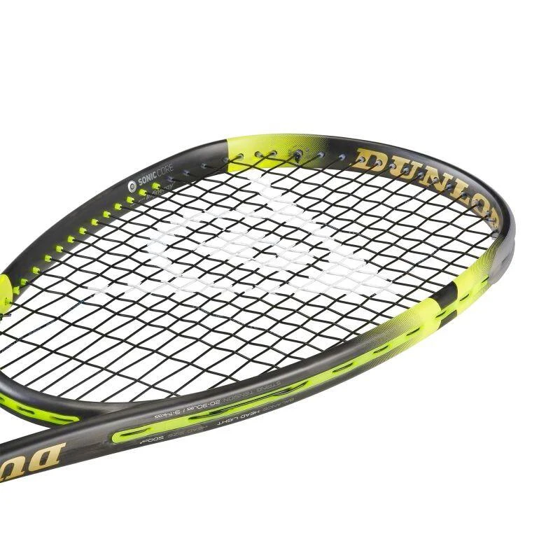 Dunlop Sonic Core Ultimate 132 (2022) Adulte Raquette De Squash - Noir/Jaune/Or 5 Dunlop Sonic Core Ultimate 132 (2022) Adulte Raquette De Squash - Noir/Jaune/Or – Image 5