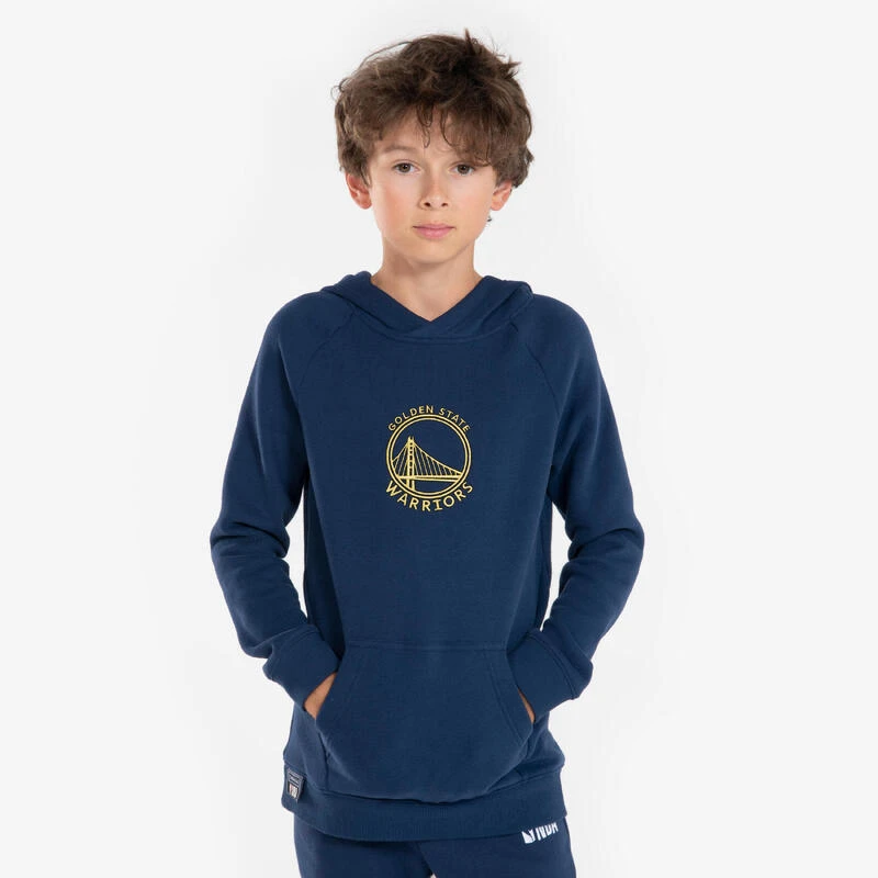 Sweat à Capuche GOLDEN STATE WARRIORS - Enfant Mixte - Hoodie 900 NBA Marine 2 Sweat à Capuche GOLDEN STATE WARRIORS - Enfant Mixte - Hoodie 900 NBA Marine – Image 2