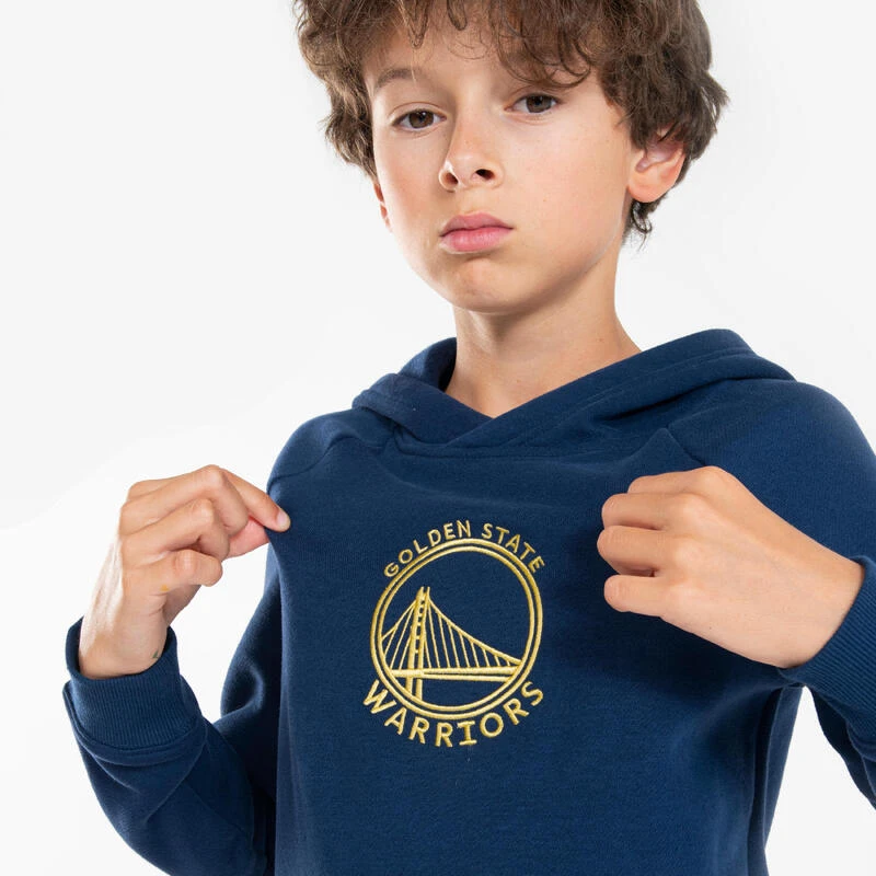 Sweat à Capuche GOLDEN STATE WARRIORS - Enfant Mixte - Hoodie 900 NBA Marine 5 Sweat à Capuche GOLDEN STATE WARRIORS - Enfant Mixte - Hoodie 900 NBA Marine – Image 5