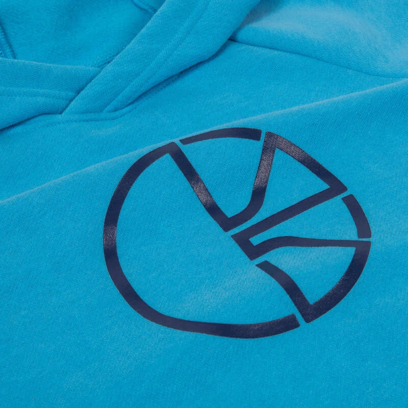 SWEAT DE BASKETBALL A CAPUCHE ENFANT - H100 BLEU CLAIR 2 SWEAT DE BASKETBALL A CAPUCHE ENFANT - H100 BLEU CLAIR – Image 2