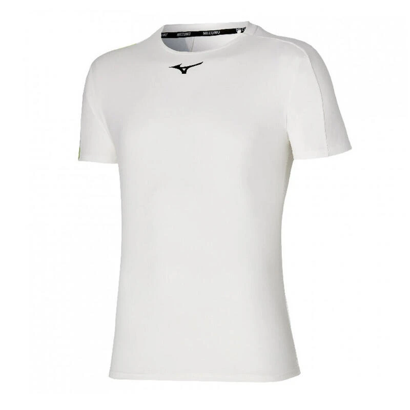 T-shirt De Tennis Blanc Homme Mizuno Tennis Shadow 1 T-shirt De Tennis Blanc Homme Mizuno Tennis Shadow