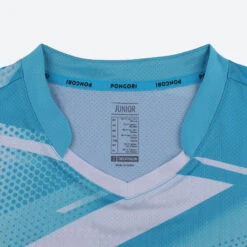 T-shirt De Tennis De Table TTP 560 Enfant Bleu Blanc -Balle Jeux Vêtements Magasin t shirt de tennis de table ttp 560 enfant bleu blanc 2