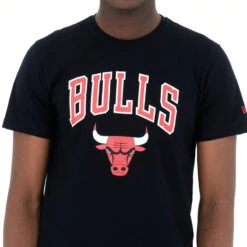 NEW ERA T-shirt NBA Manches Courtes Homme/femme Chicago Bulls - Noir -Balle Jeux Vêtements Magasin t shirt nba manches courtes hommefemme chicago bulls noir 2