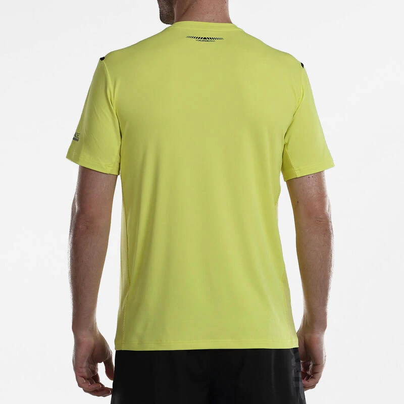T-shirt Padel Manches Courtes - Bullpadel Logro Jaune 4 T-shirt Padel Manches Courtes - Bullpadel Logro Jaune – Image 4