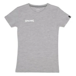 SPALDING T-Shirt Pour Femmes - Basketball Essential Tee GRIS CLAIR