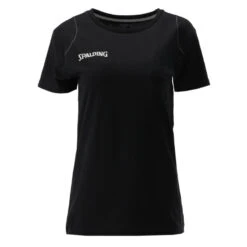 SPALDING T-Shirt Pour Femmes - Basketball Essential Tee NOIR