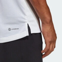 T-SHIRT TENNIS MANCHES COURTES HOMME - ADIDAS CLUB TEE BLANC -Balle Jeux Vêtements Magasin t shirt tennis manches courtes homme adidas club tee blanc 4