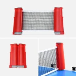 Table De Ping Pong OUTDOOR Bleue, Avec 2 Raquettes Et 3 Balles, Pour Utilisation -Balle Jeux Vêtements Magasin table de ping pong outdoor bleue avec 2 raquettes et 3 balles pour utilisation 4