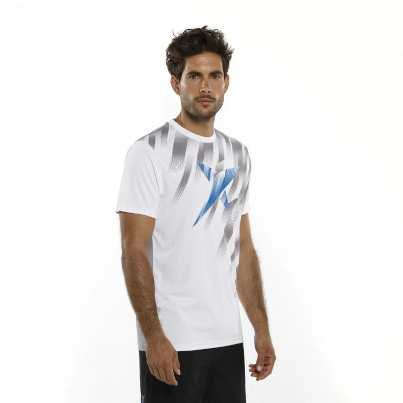 TSHIRT DE PADEL HOMME Drop Shot Zero Blanc 2 TSHIRT DE PADEL HOMME Drop Shot Zero Blanc – Image 2
