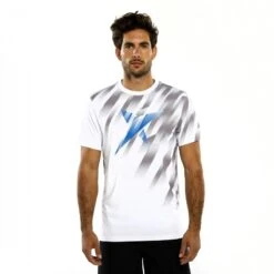 TSHIRT DE PADEL HOMME Drop Shot Zero Blanc