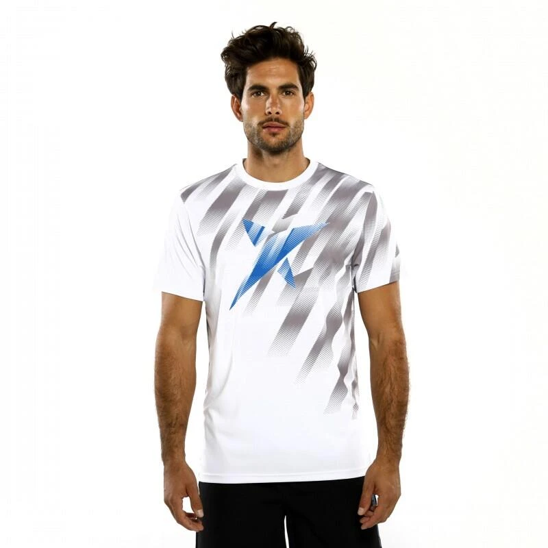 TSHIRT DE PADEL HOMME Drop Shot Zero Blanc 1 TSHIRT DE PADEL HOMME Drop Shot Zero Blanc
