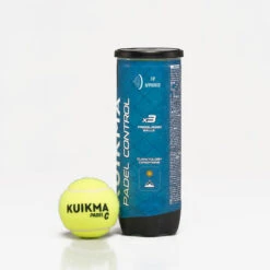 Tube De 3 Balles De Padel Pressurisées - Kuikma PB Control -Balle Jeux Vêtements Magasin tube de 3 balles de padel pressurisees kuikma pb control 3