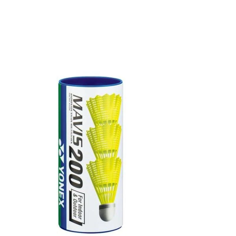 Tube De 3 Volants De Badminton Yonex Mavis 200 Jaune 1 Tube De 3 Volants De Badminton Yonex Mavis 200 Jaune