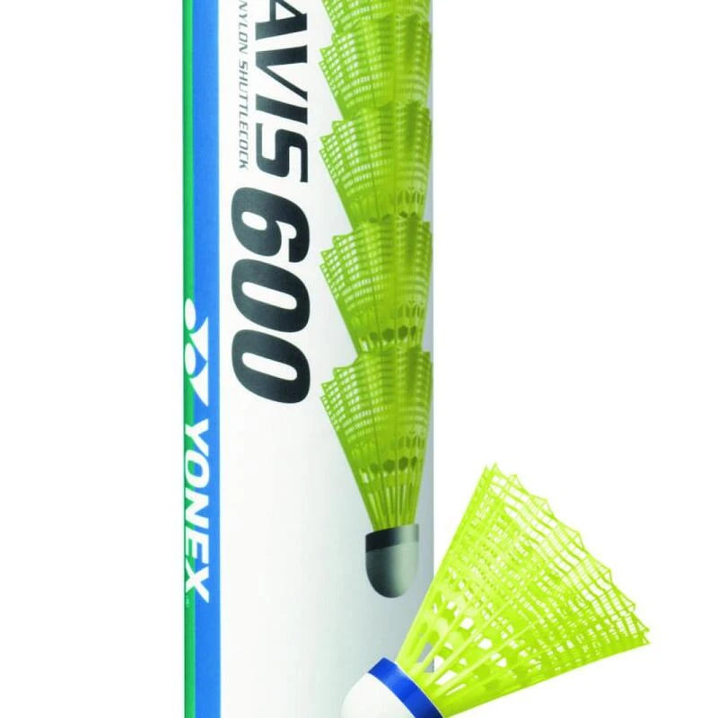 Tube De 6 Volants De Badminton Yonex Mavis 600 Jaune 1 Tube De 6 Volants De Badminton Yonex Mavis 600 Jaune