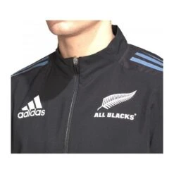VESTE DE PRÉSENTATION RUGBY ALL BLACKS PRIMEBLUE - ADIDAS -Balle Jeux Vêtements Magasin veste de presentation rugby all blacks primeblue adidas 3